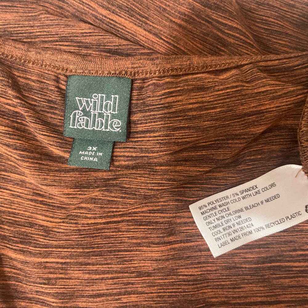 Wild Fable Cropped Copper Heathered Camisole Tank | Sz 3x - Picture 4 of 4